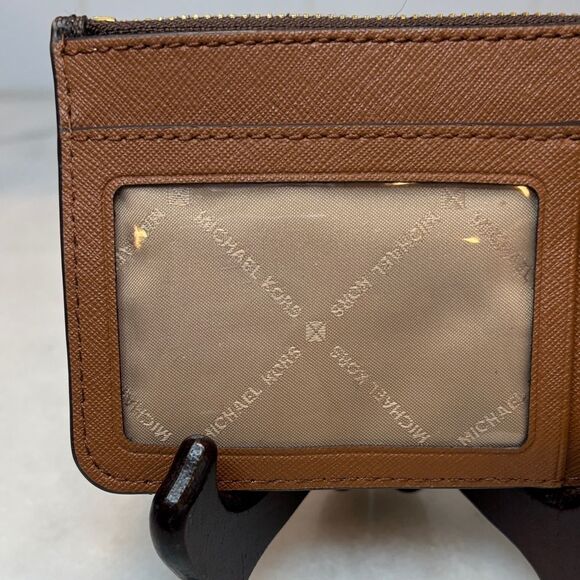 Michael Kors Signature Logo MK Card Holder Key Chain Wristlet - Picture 5 of 16